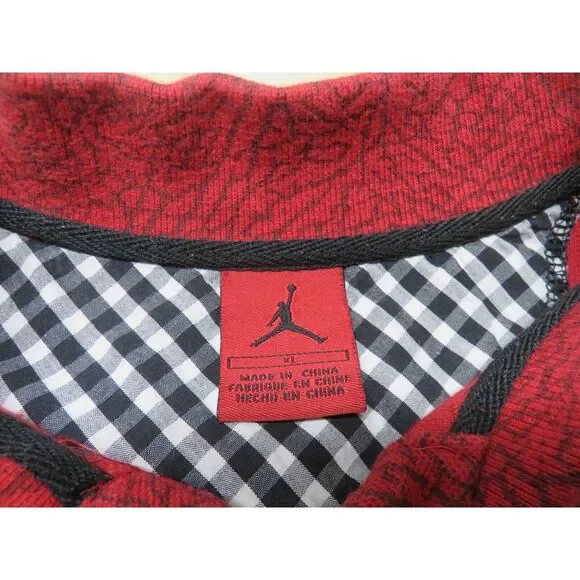 Nike Jordan Red Polo Shirt Sneakers x Chicago Bulls Youth‎ XL 20 Mens S Cotton - Picture 4 of 9